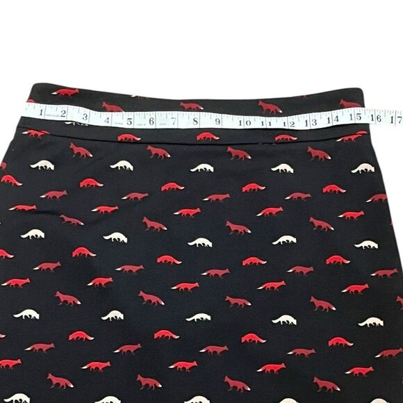 Vivienne Tam Fox Print Pencil Skirt, Size 6 - Picture 5 of 9